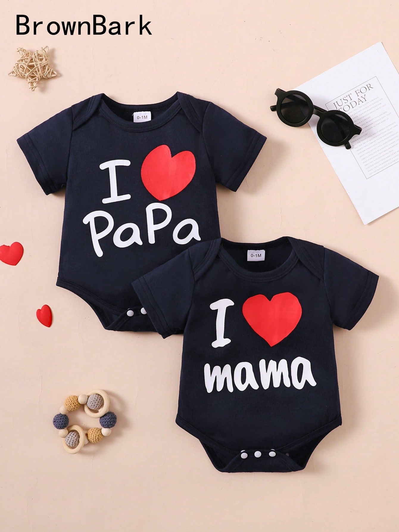 Baby Clothing Brand - 2-Pack, Unisex Summer Cute Casual Short-Sleeve