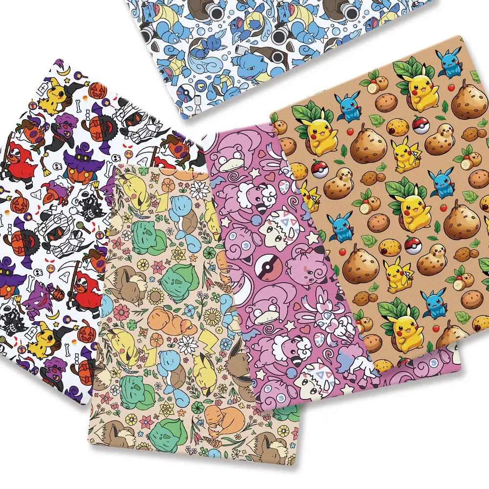 Pokemon Cartoon Fabric140*50cm - đánh giá và giá Baby Clothing Sewing