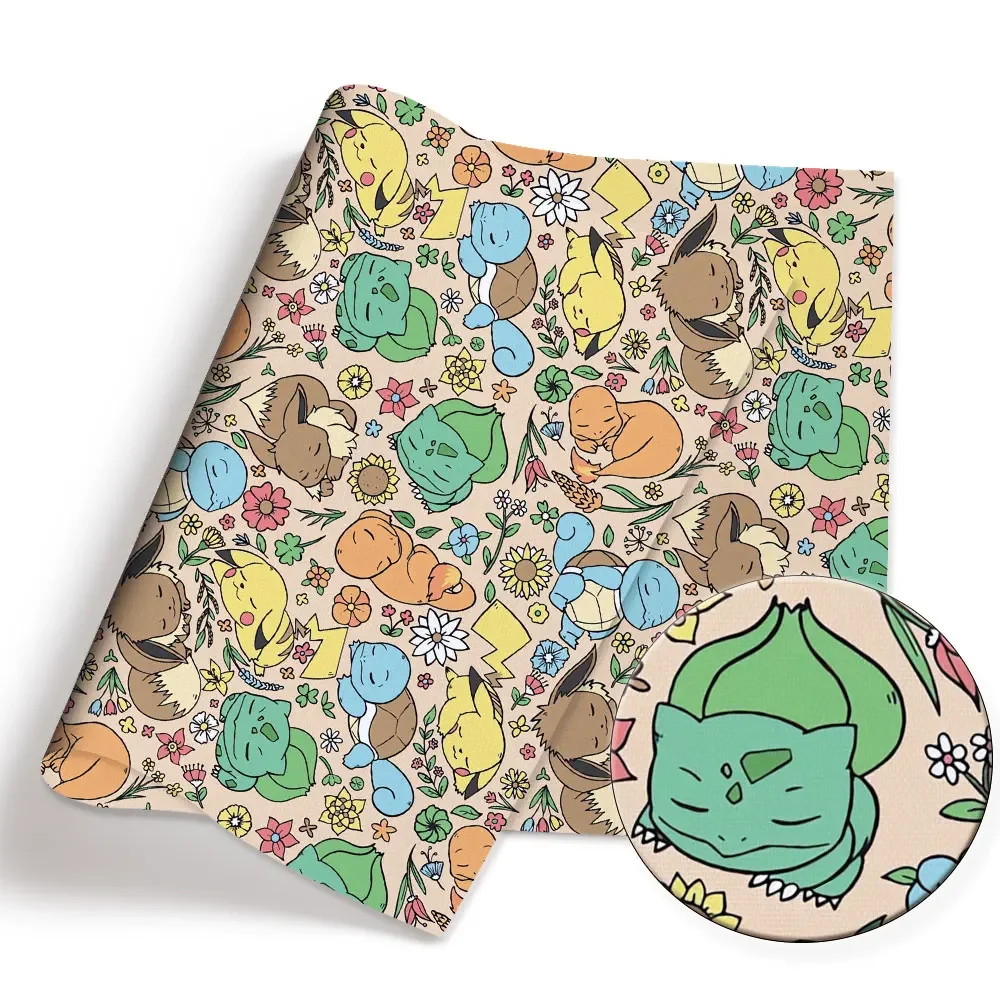 Pokemon Cartoon Fabric140*50cm - đánh giá và giá Baby Clothing Sewing