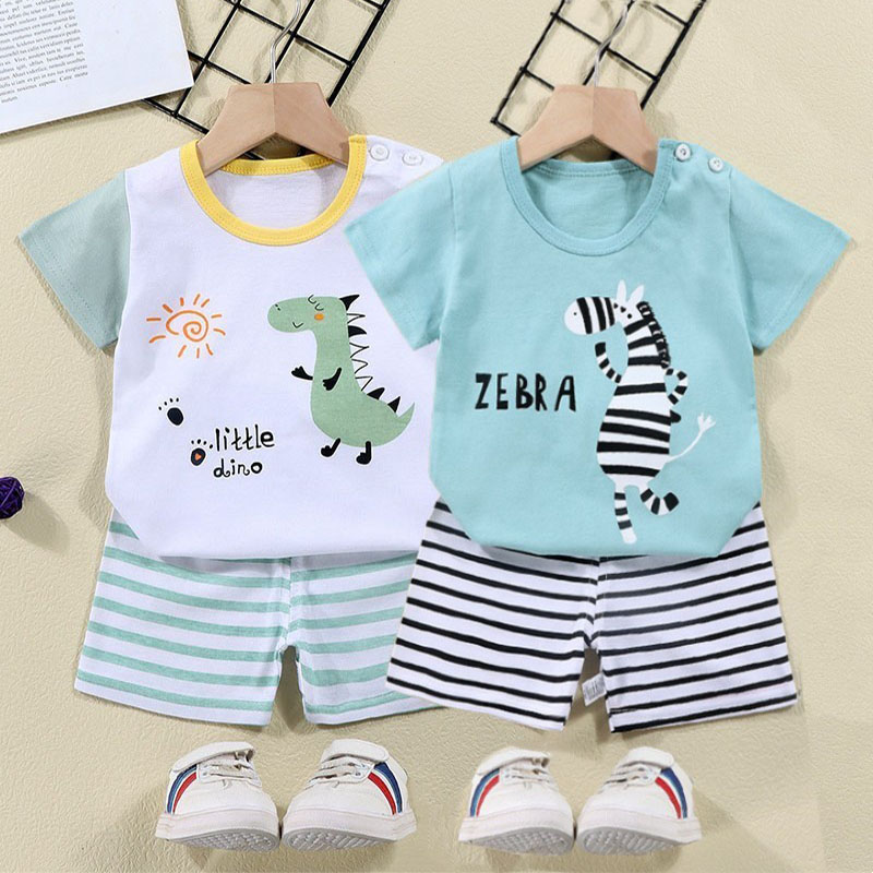 Cotton Tees+Shorts 2-piece Tra - đánh giá và giá Baby Clothing Sets Boy