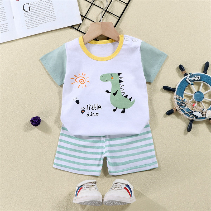Cotton Tees+Shorts 2-piece Tra - đánh giá và giá Baby Clothing Sets Boy
